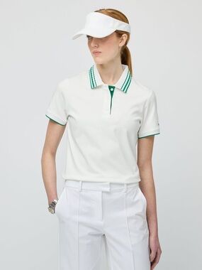Tilley Women’s Supima Pique Stripe Team Polo Shirt Size XL